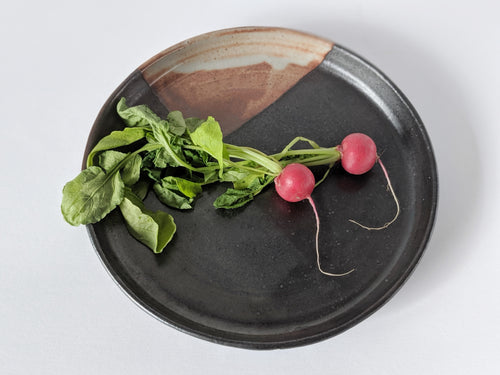 Large Dinner Plate with Geometric Design